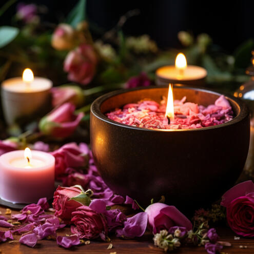 Relaxing with essential oils